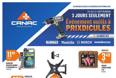 Canac Flyer September 24 to 30