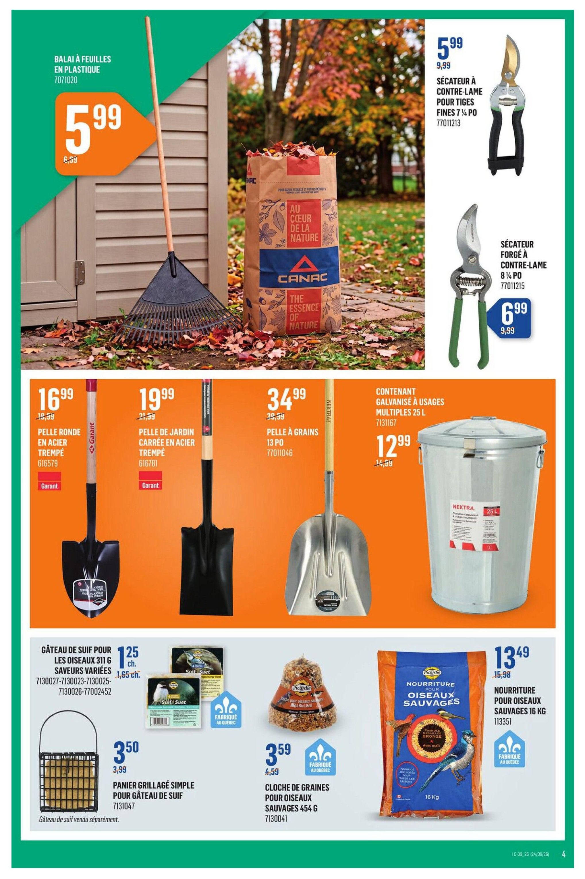 Canac Flyer September 24 to 30