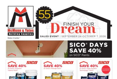 McMunn & Yates Building Supplies Flyer September 24 to October 7