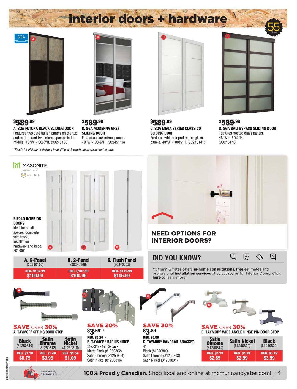 McMunn & Yates Building Supplies Flyer September 24 to October 7