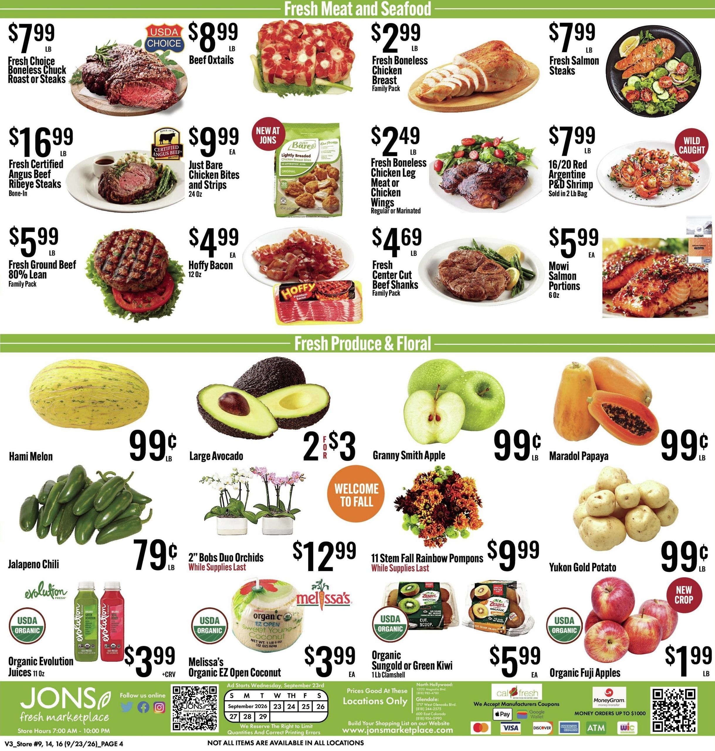 Jons International Marketplace (Alhambra Area, CA) Weekly Ad September 23 - 29, 2026