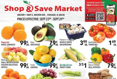 Shop And Save Market (Chicago Area, IL) Weekly Ad September 23 - 29, 2026
