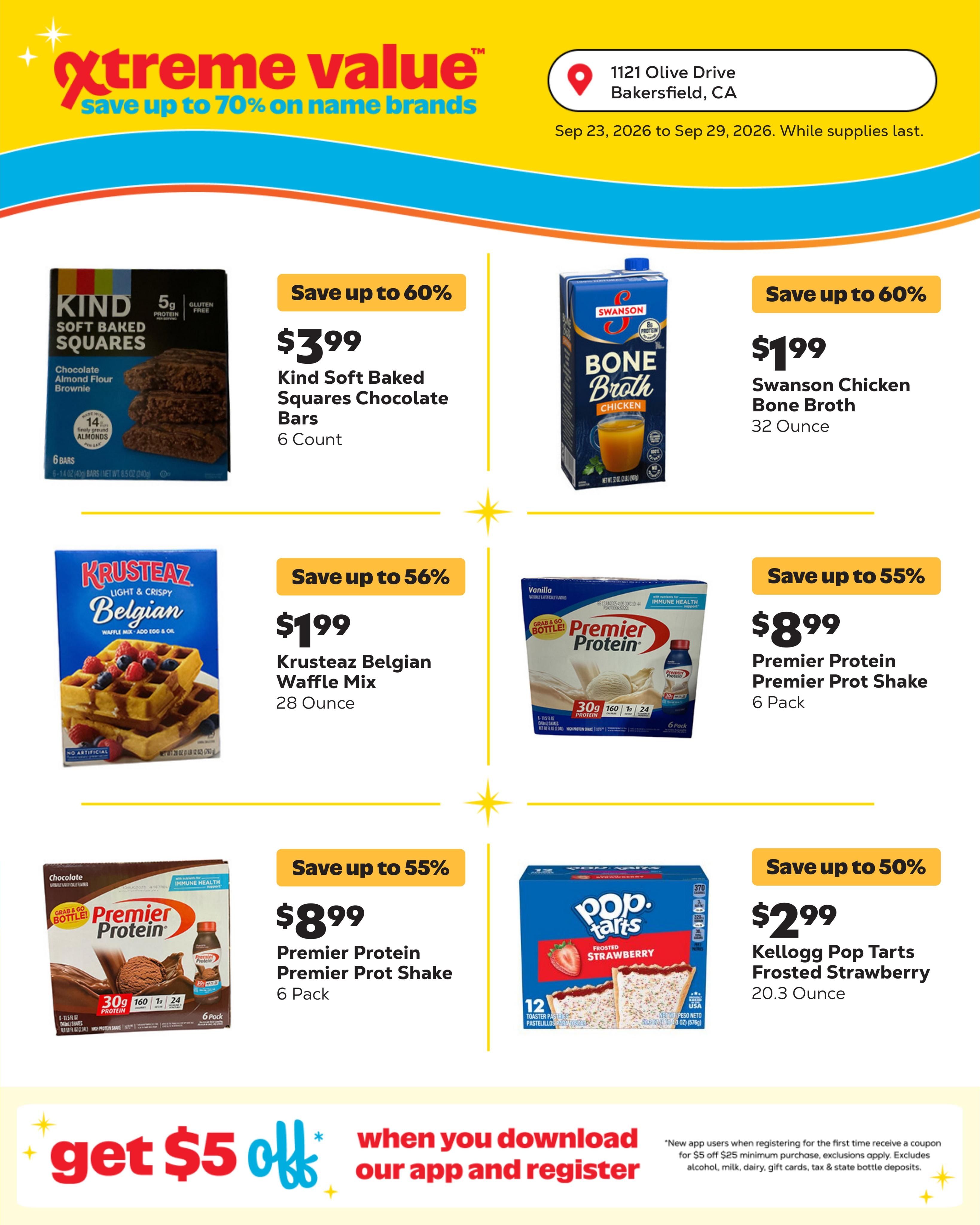 Grocery Outlet (Bakersfield-Richgrove Area, CA) Weekly Ad September 23 - 29, 2026