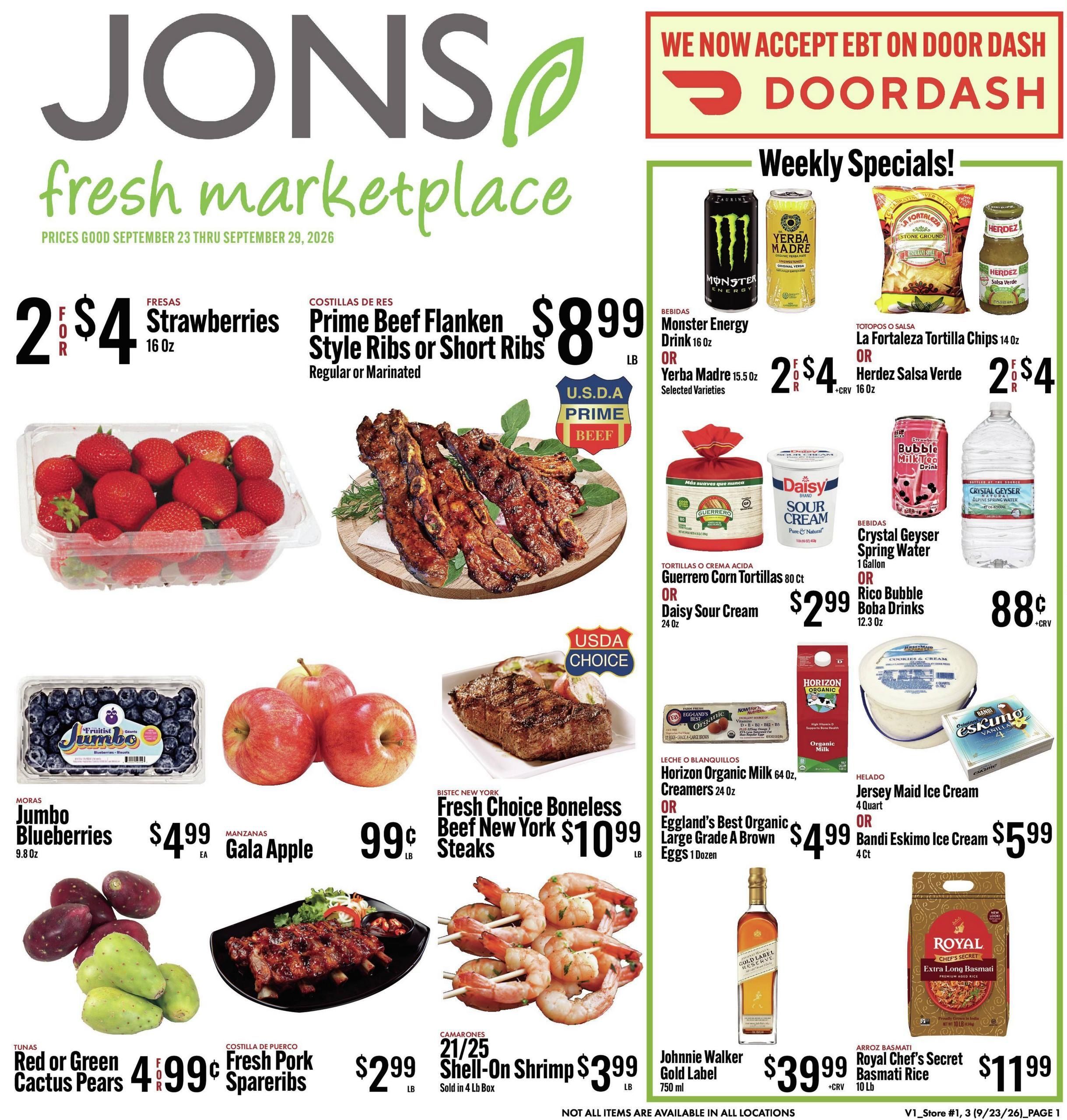 Jons International Marketplace (Inglewood-Los Angeles Area, CA) Weekly Ad September 23 - 29, 2026