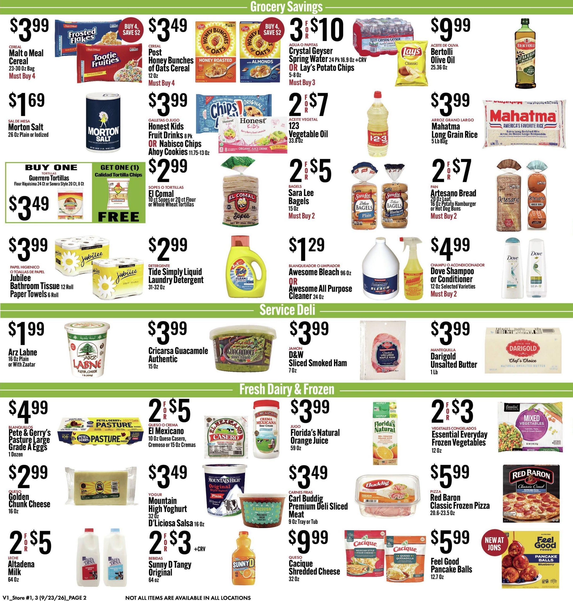 Jons International Marketplace (Inglewood-Los Angeles Area, CA) Weekly Ad September 23 - 29, 2026