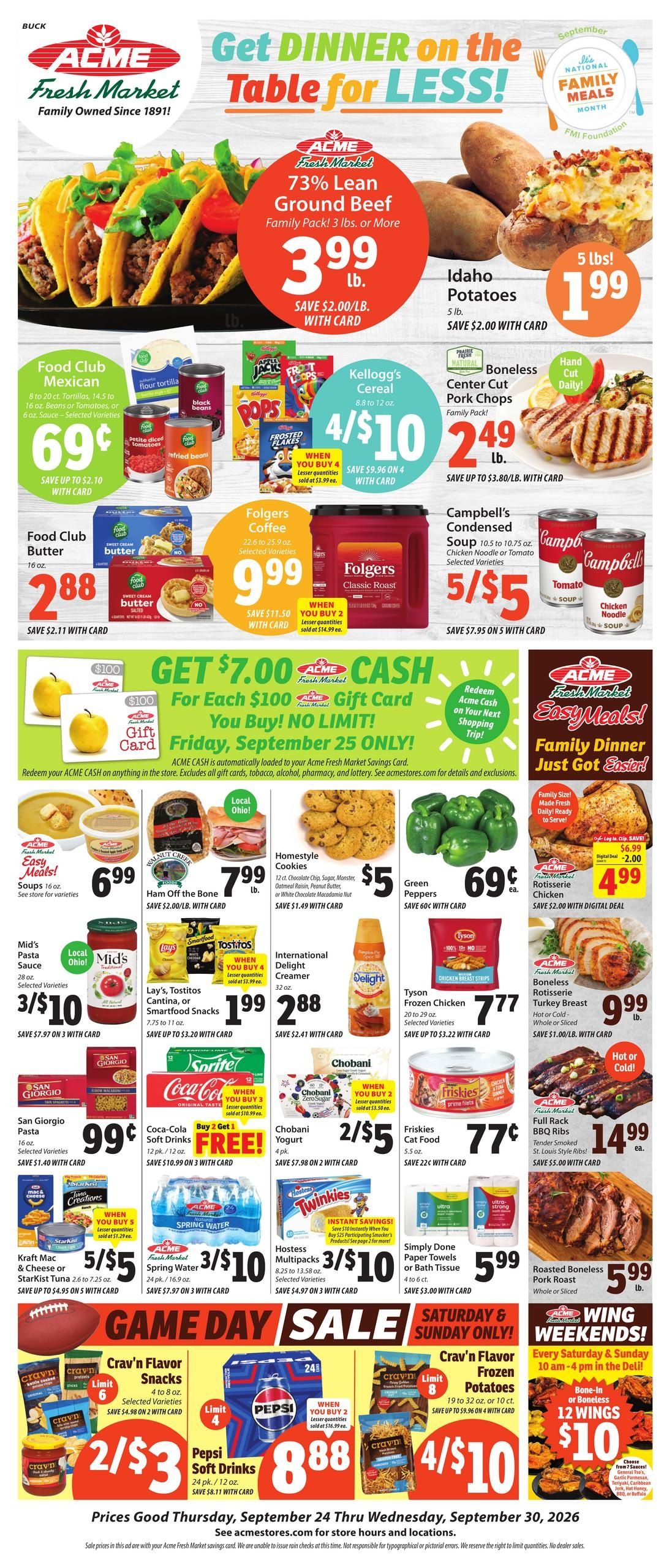 Acme Fresh Market Weekly Ad September 24 - 30, 2026