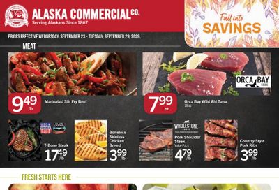 Alaska Commercial (Coffman Cove-Point Baker Area, AK) Weekly Ad September 23 - 29, 2026