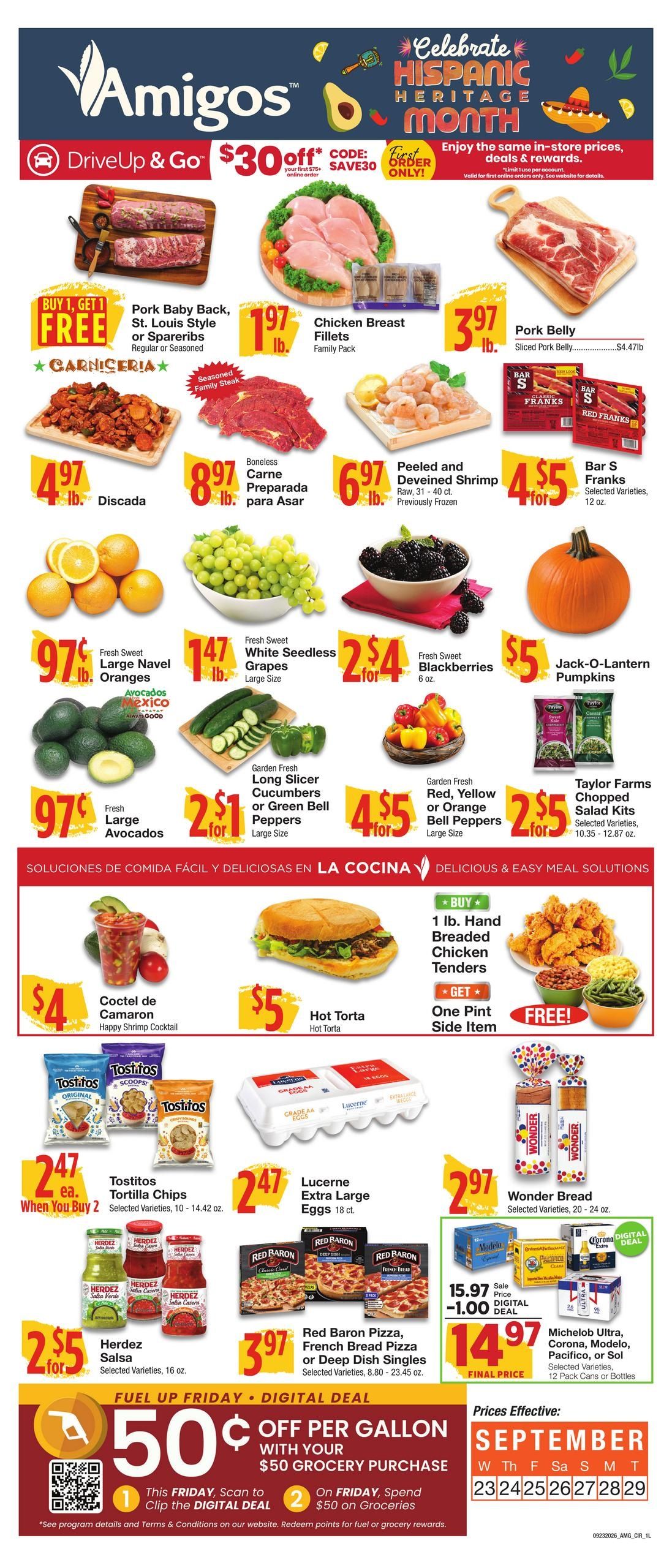 Amigos United (Lubbock Area, TX) Weekly Ad September 23 - 29, 2026