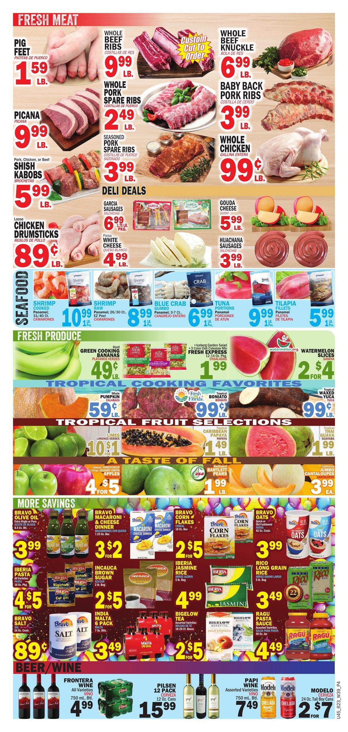 Bravo Supermarket (Coral Springs Area, FL) Bravo Florida Weekly Weekly Ad September 24 - 30, 2026