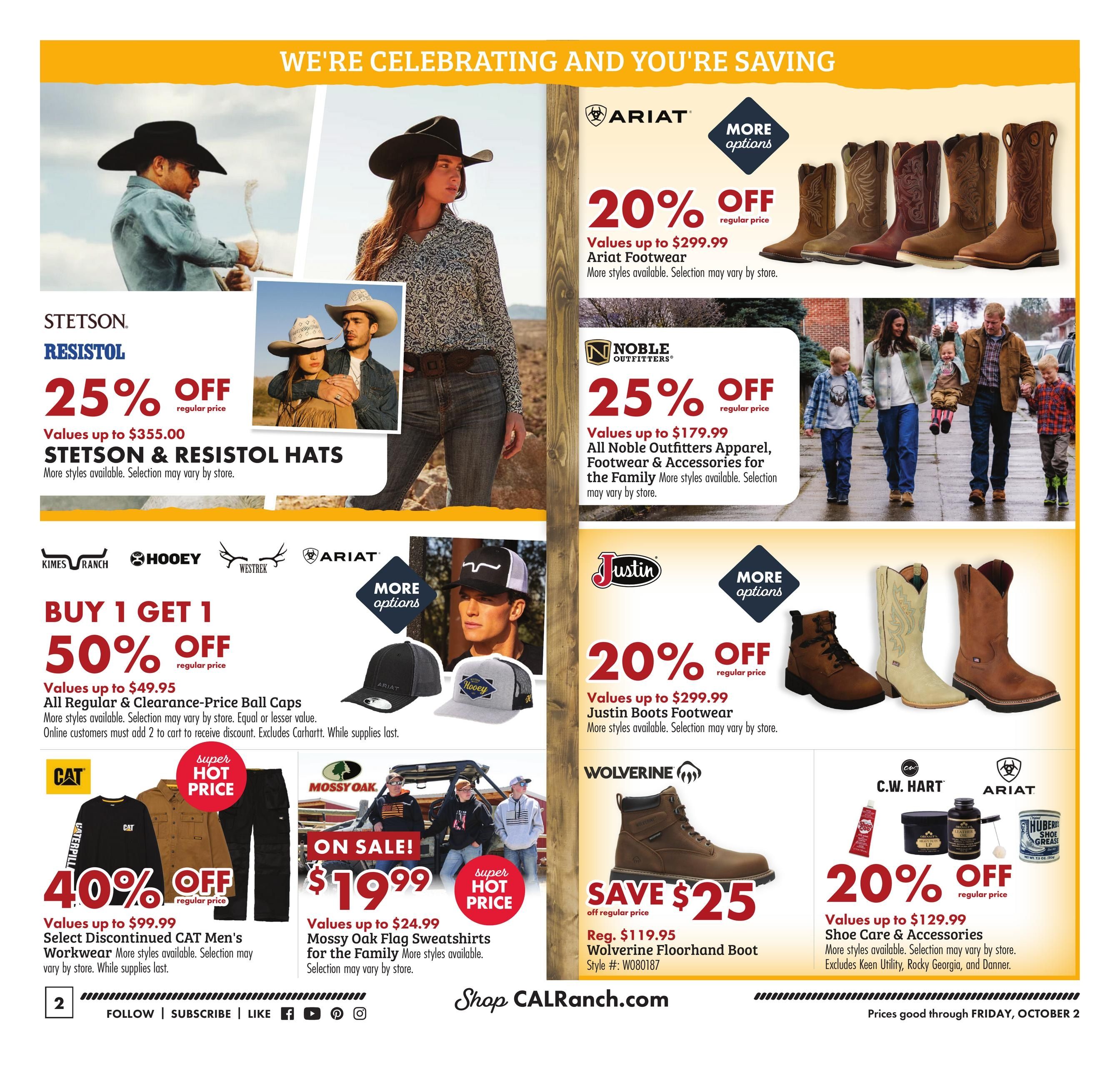 C-A-L Ranch Stores (Aberdeen Area, ID) Anniversary Sale Weekly Ad September 23 - October 2, 2026