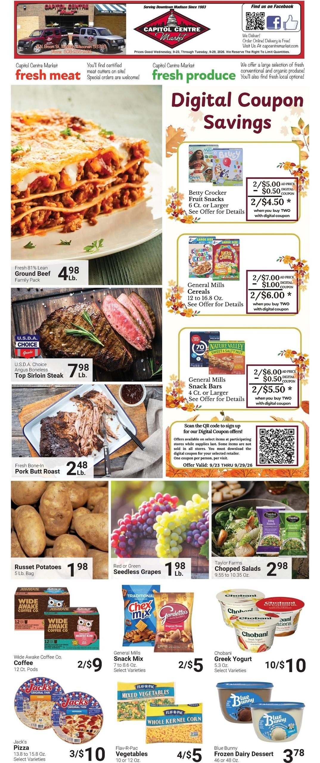 Capitol Centre Foods Weekly Ad September 23 - 29, 2026