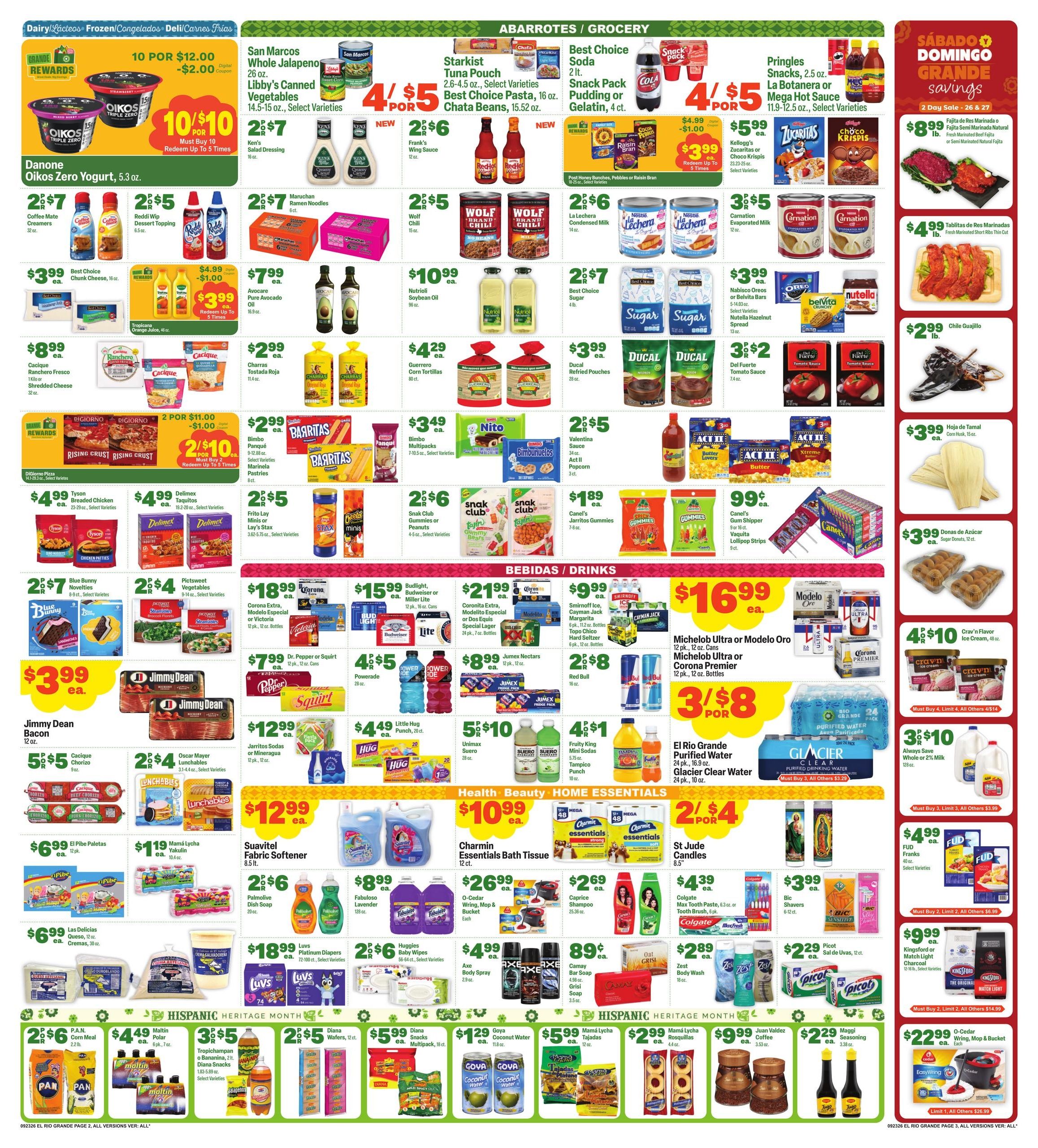 El Rio Grande (Carrollton Area, TX) Weekly Ad September 23 - 29, 2026