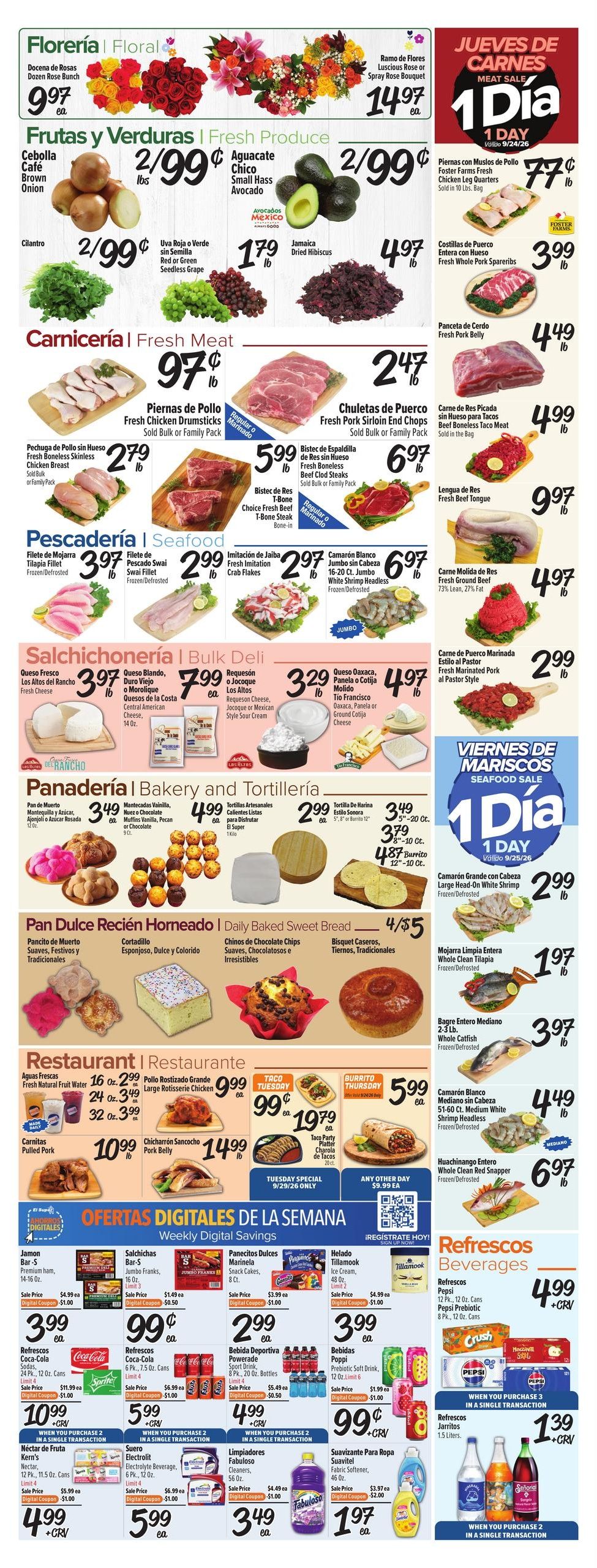El Super Fresh Weekly Ad September 23 - 29, 2026