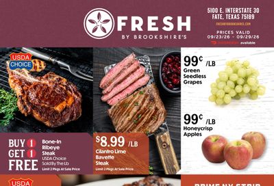 FRESH by Brookshire's Weekly Ad September 23 - 29, 2026