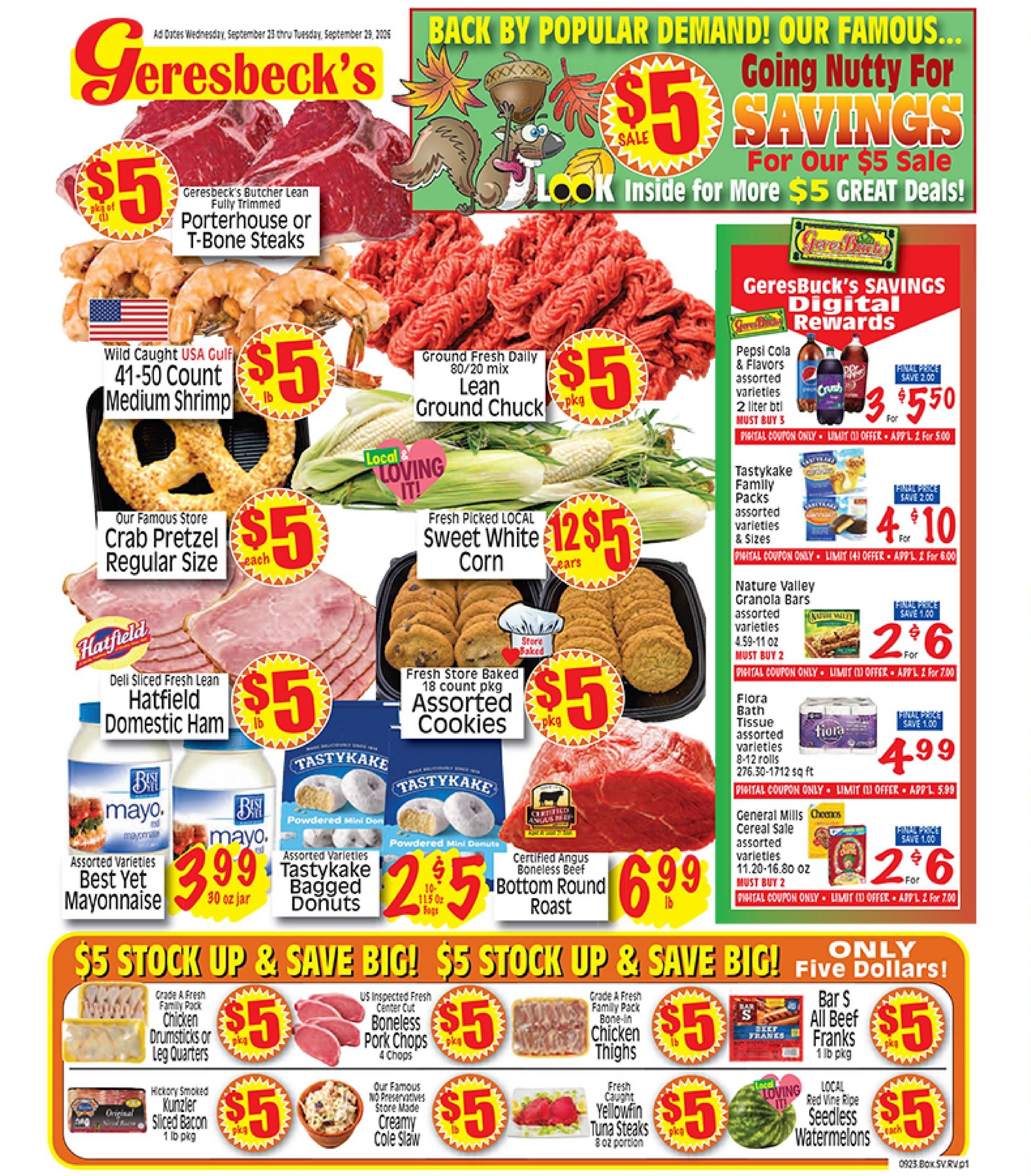 Geresbeck's Food Market Weekly Ad September 23 - 29, 2026