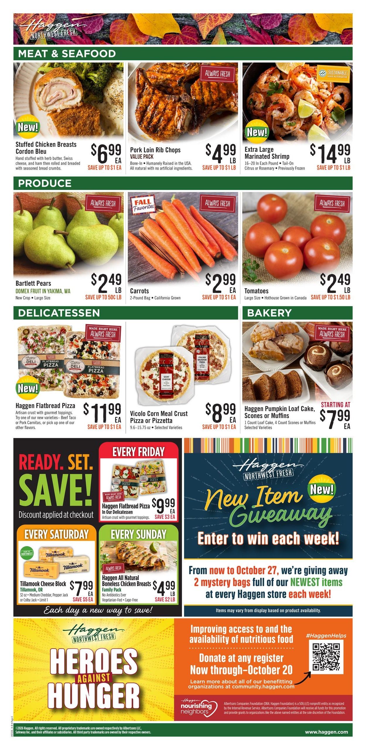 Haggen Weekly Ad September 23 - October 6, 2026