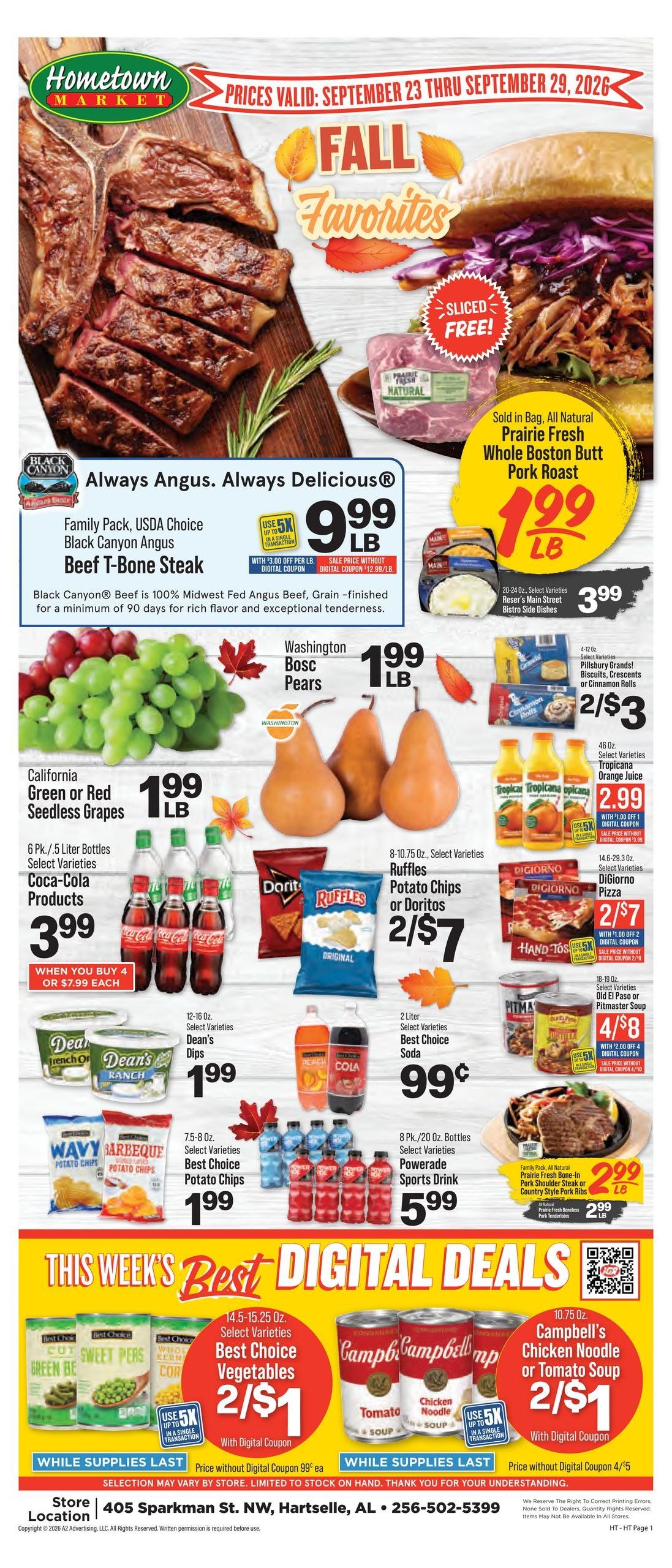 Hometown Market Weekly Ad September 23 - 29, 2026