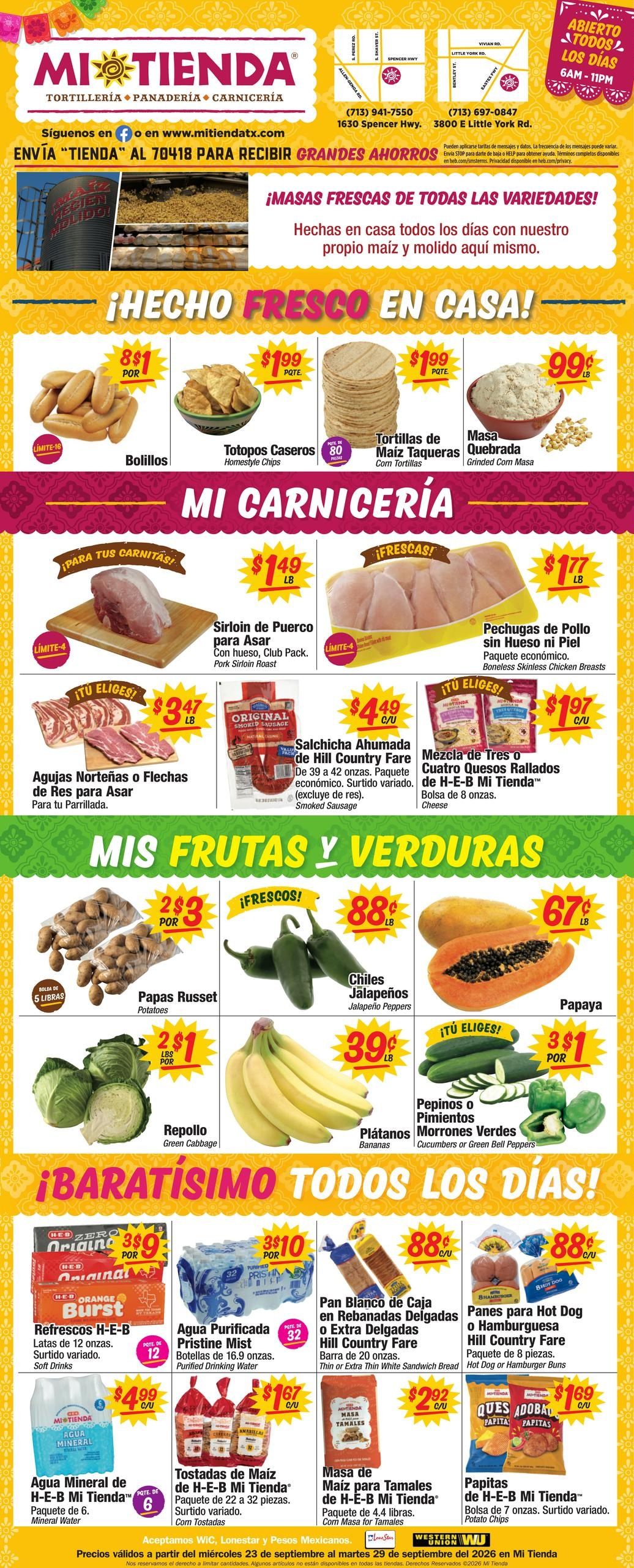 Mi Tienda Weekly Ad September 23 - 29, 2026