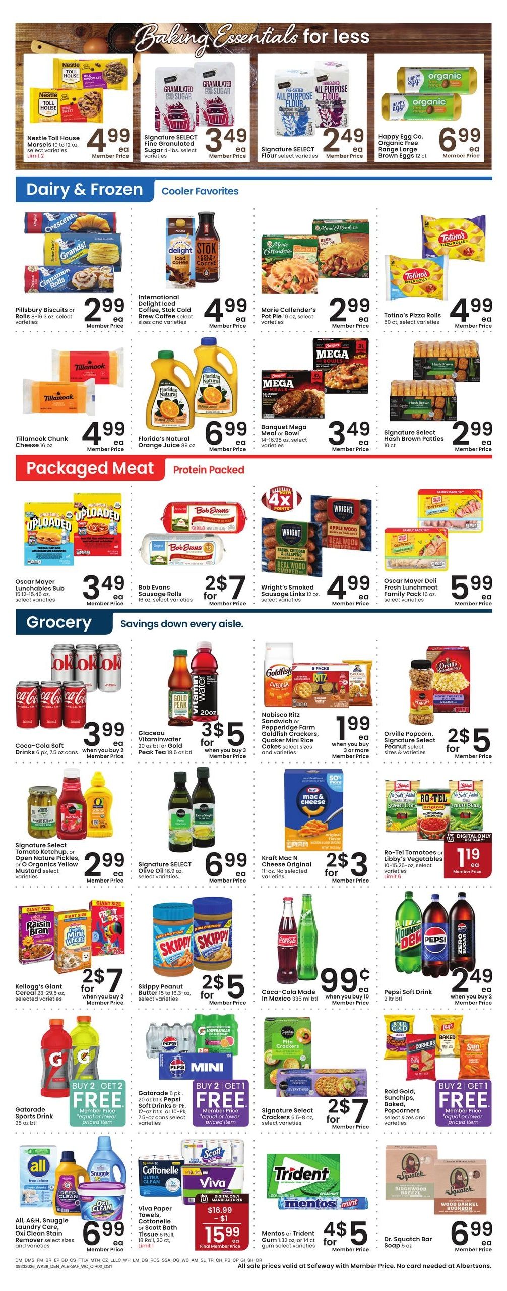 Safeway (Alma Area, CO) Weekly Ad September 23 - 29, 2026