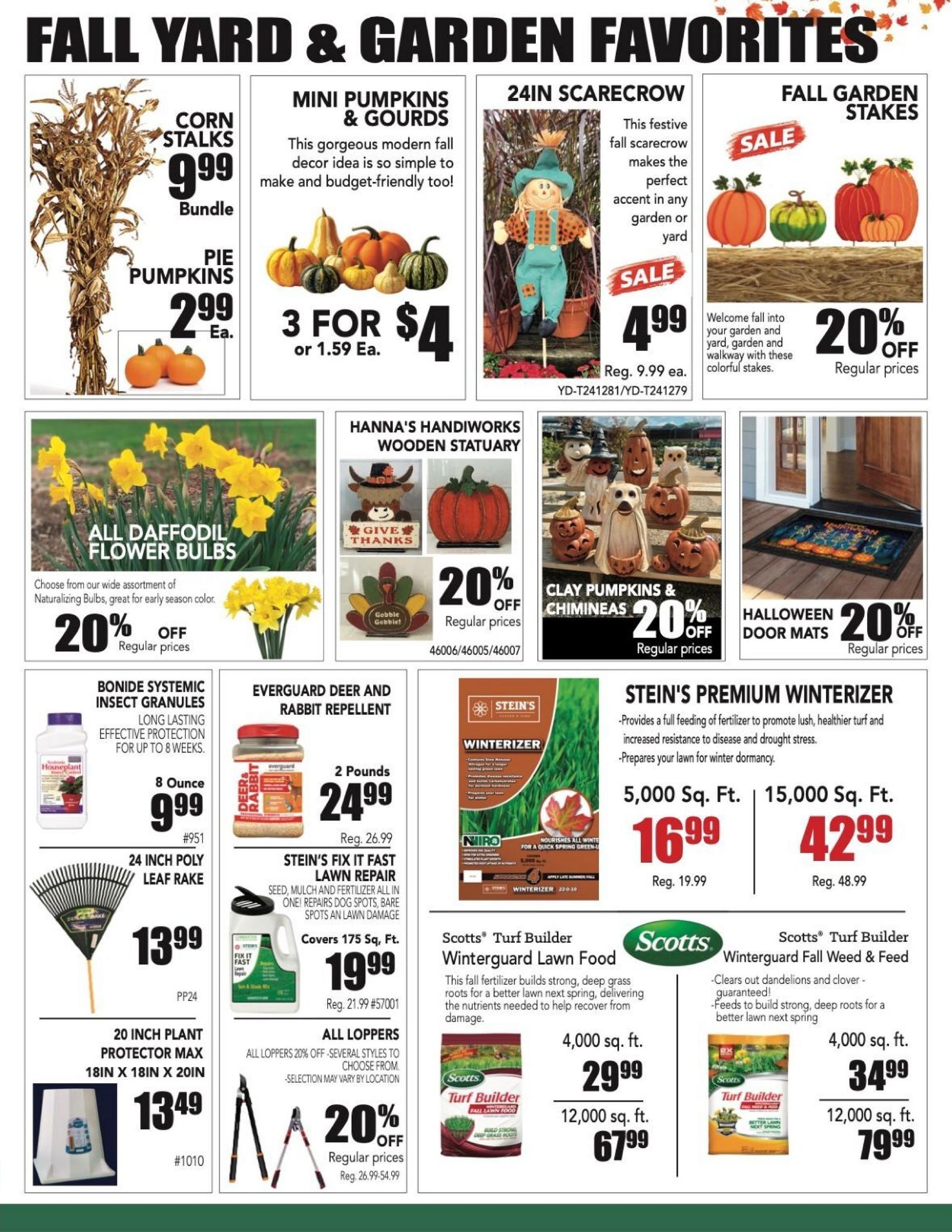 Stein's Garden and Home Weekly Ad September 23 - 29, 2026