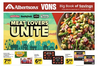 Vons (Alhambra Area, CA) Big Book of Savings Weekly Ad September 23 - October 20, 2026