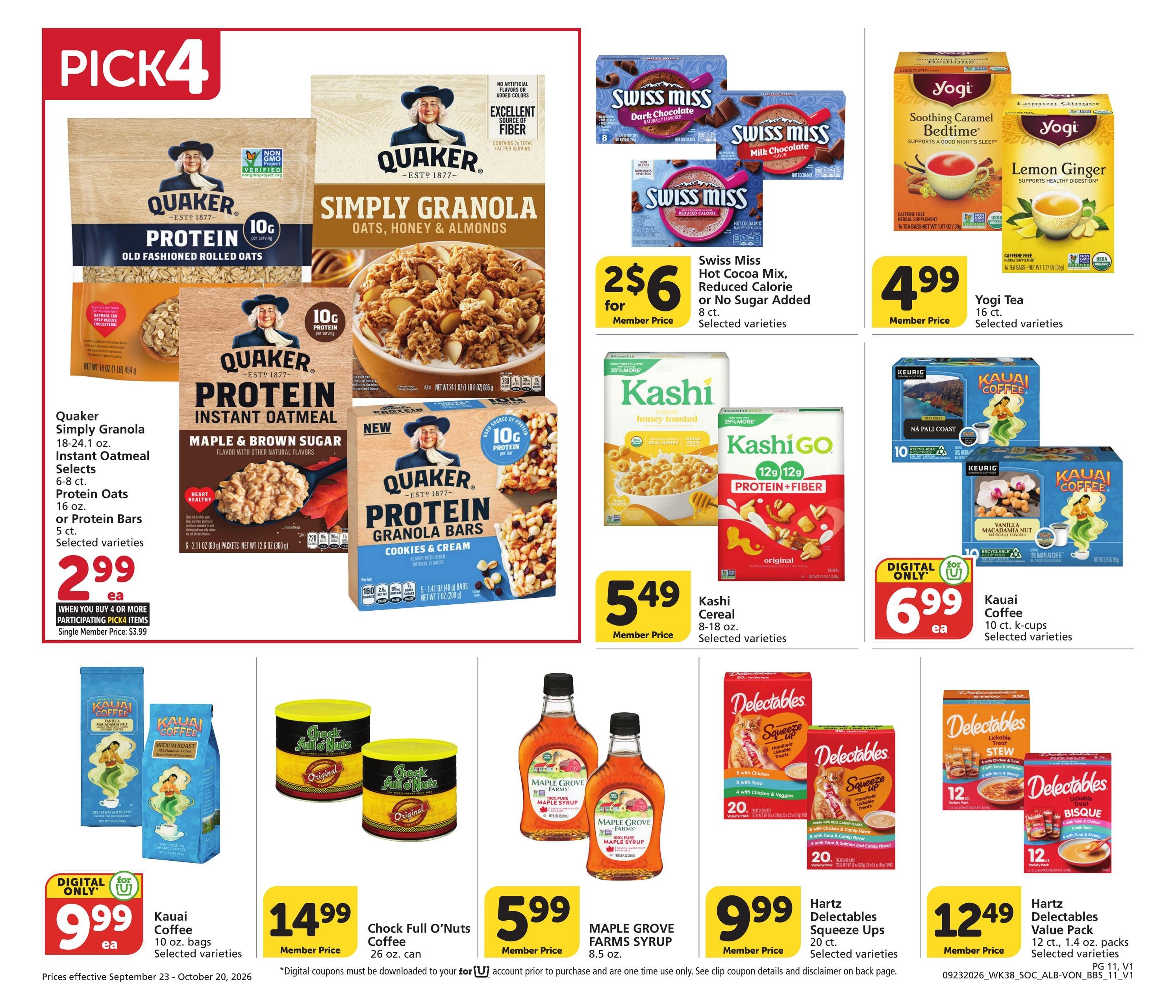 Vons (Alhambra Area, CA) Big Book of Savings Weekly Ad September 23 - October 20, 2026