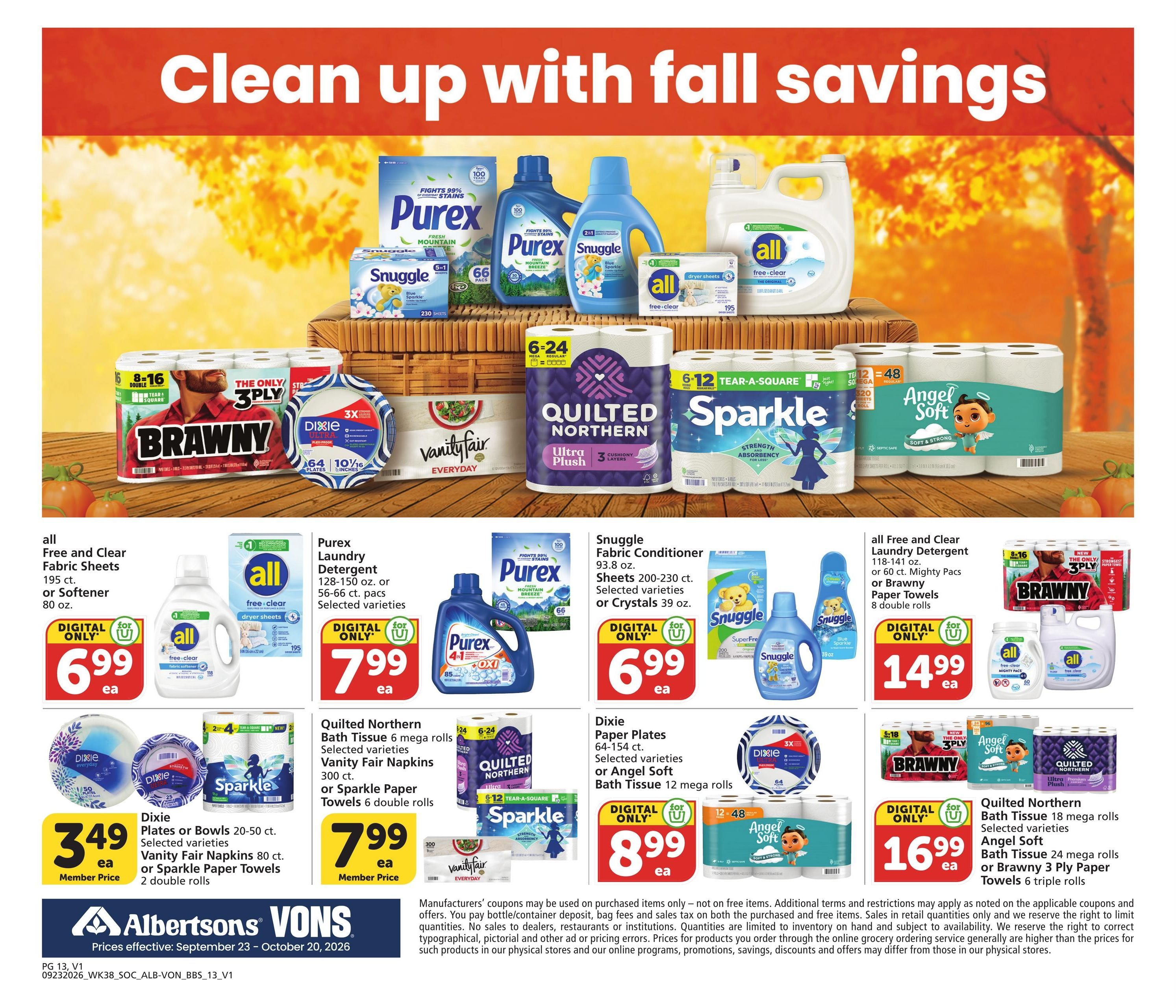 Vons (Alhambra Area, CA) Big Book of Savings Weekly Ad September 23 - October 20, 2026