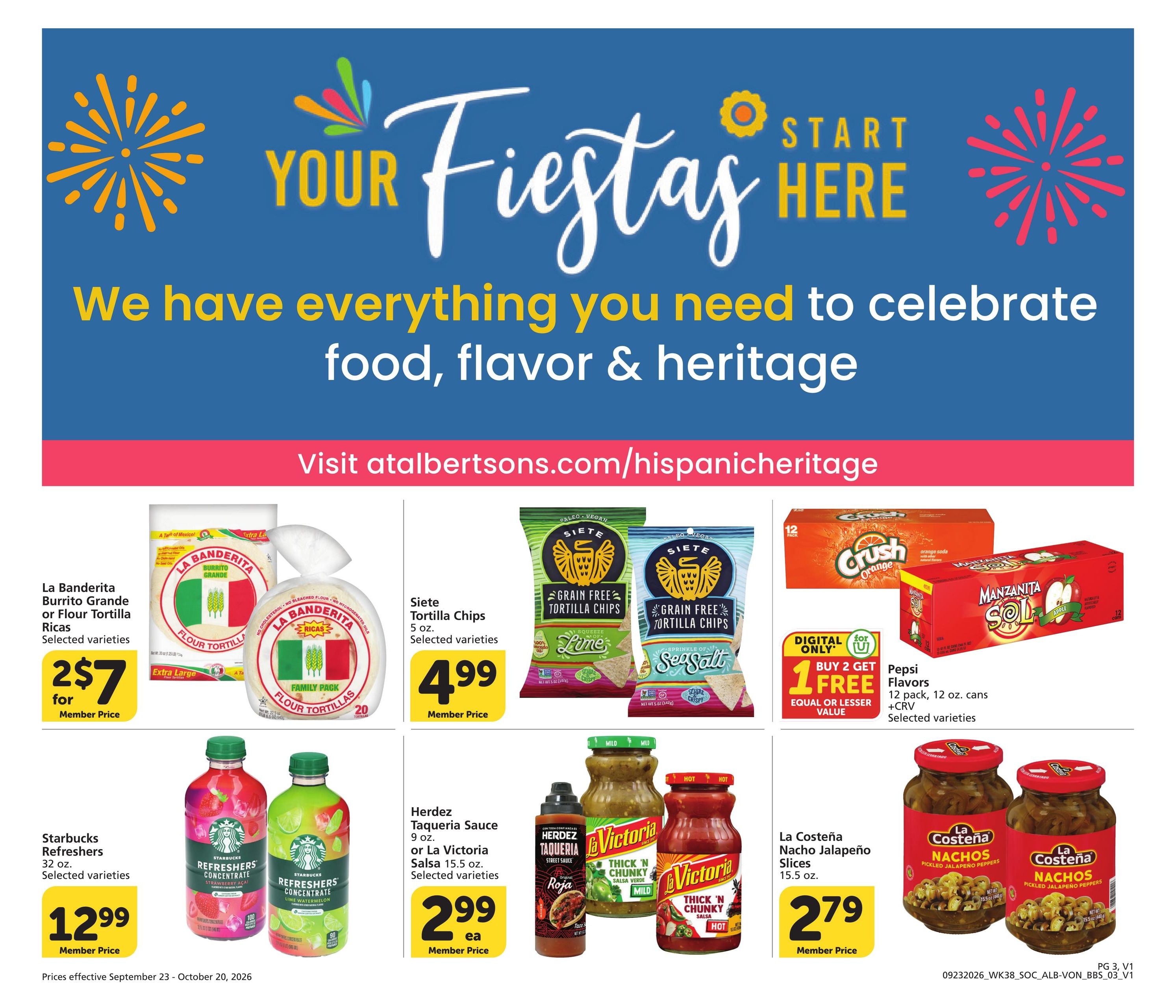 Vons (Alhambra Area, CA) Big Book of Savings Weekly Ad September 23 - October 20, 2026
