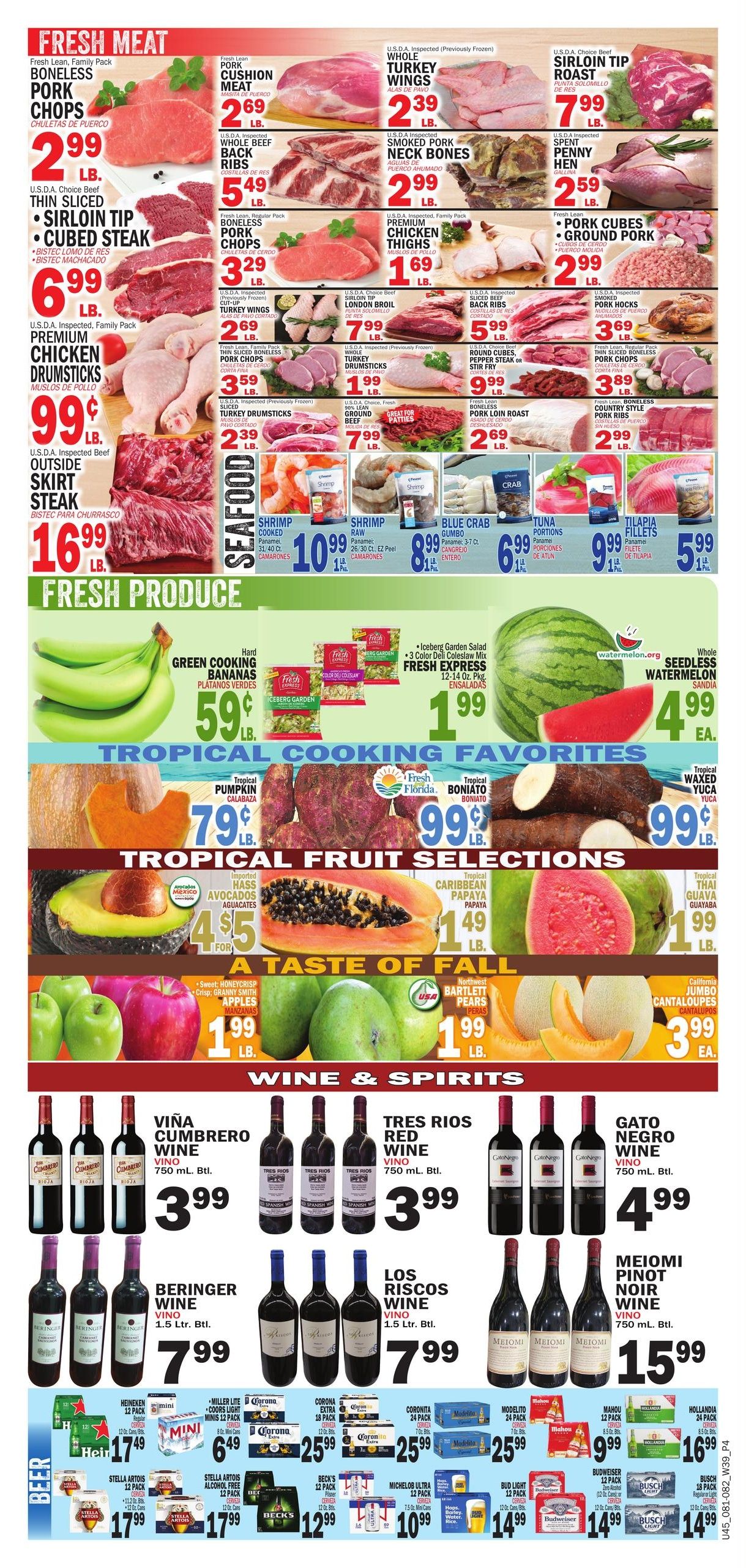 Bravo Supermarket (Davie Area, FL) Bravo Florida Weekly Weekly Ad September 24 - 30, 2026