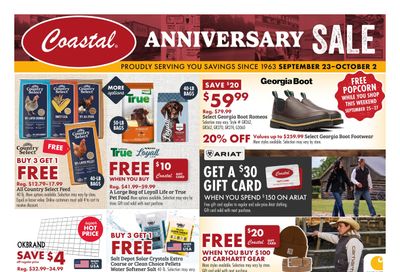 Coastal Farm (Boardman Area, OR) Anniversary Sale Weekly Ad September 23 - October 2, 2026