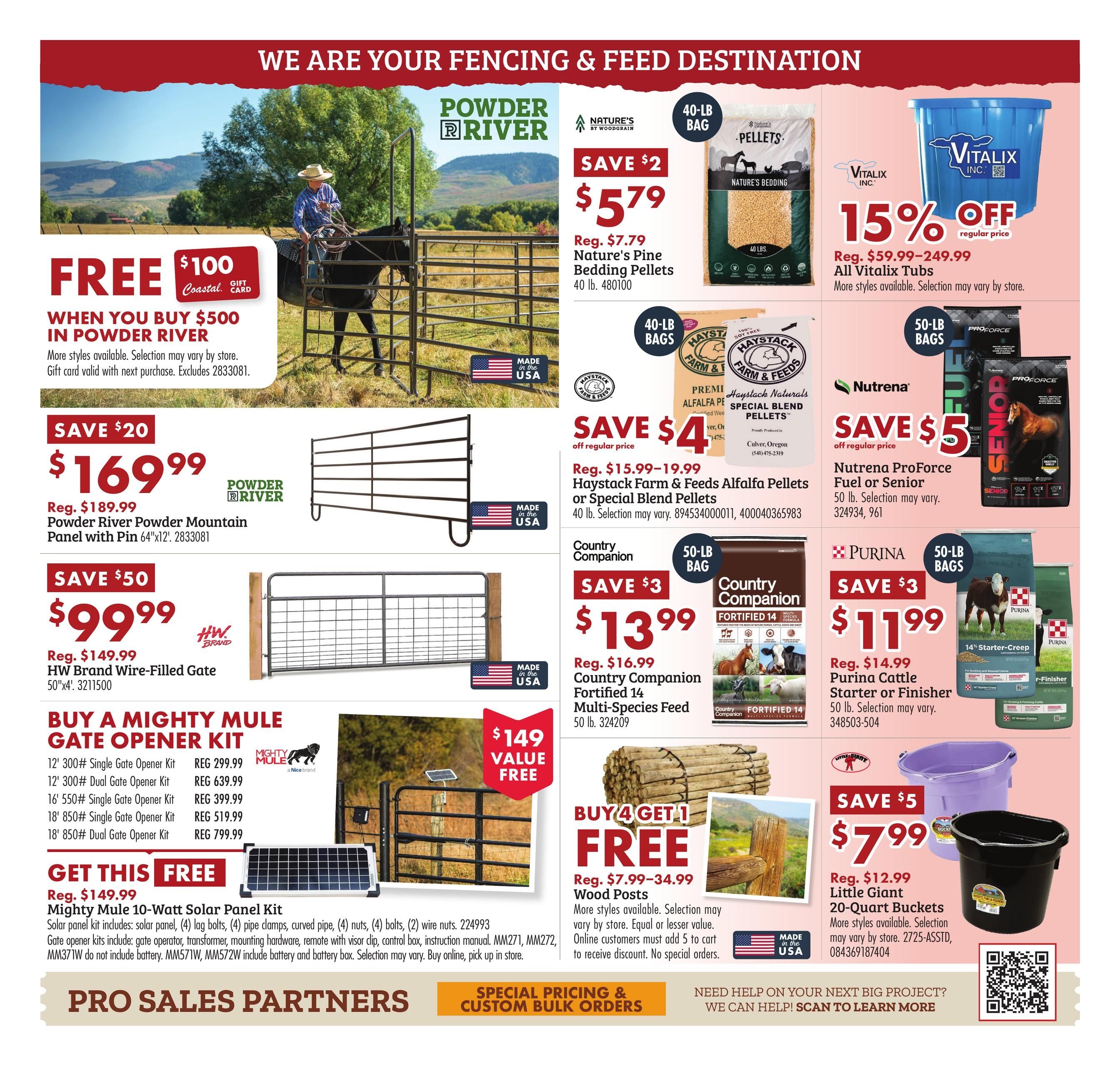 Coastal Farm (Boardman Area, OR) Anniversary Sale Weekly Ad September 23 - October 2, 2026