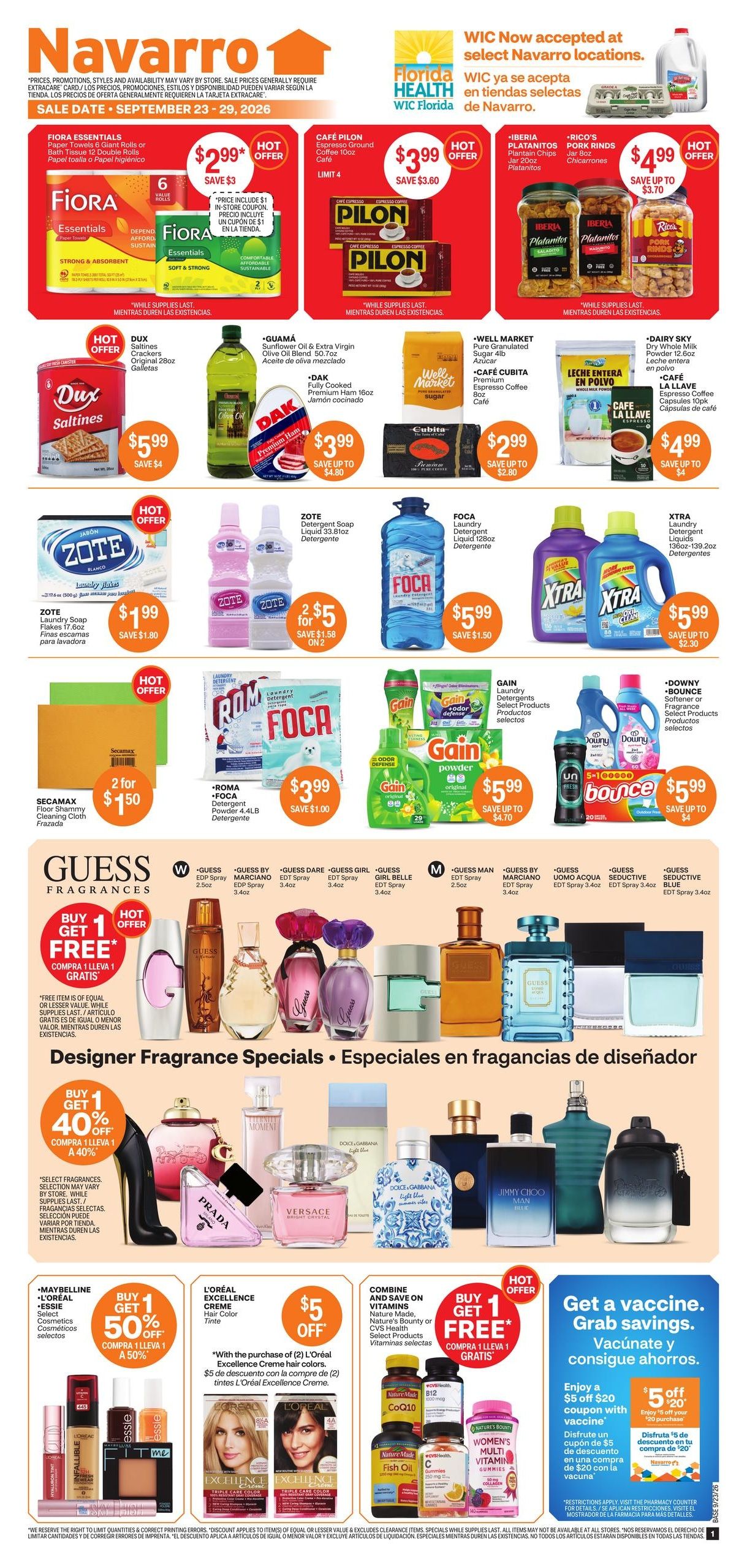CVS Pharmacy (Oldsmar Area, FL) Navarro Weekly Ad September 23 - 29, 2026