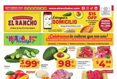 El Rancho Supermercado (Brownsville Area, TX) Weekly Ad September 23 - 29, 2026