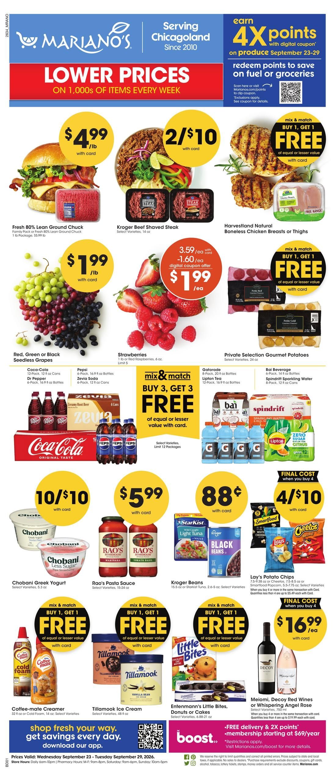 Mariano's (Chicago Area, IL) Weekly Ad September 23 - 29, 2026