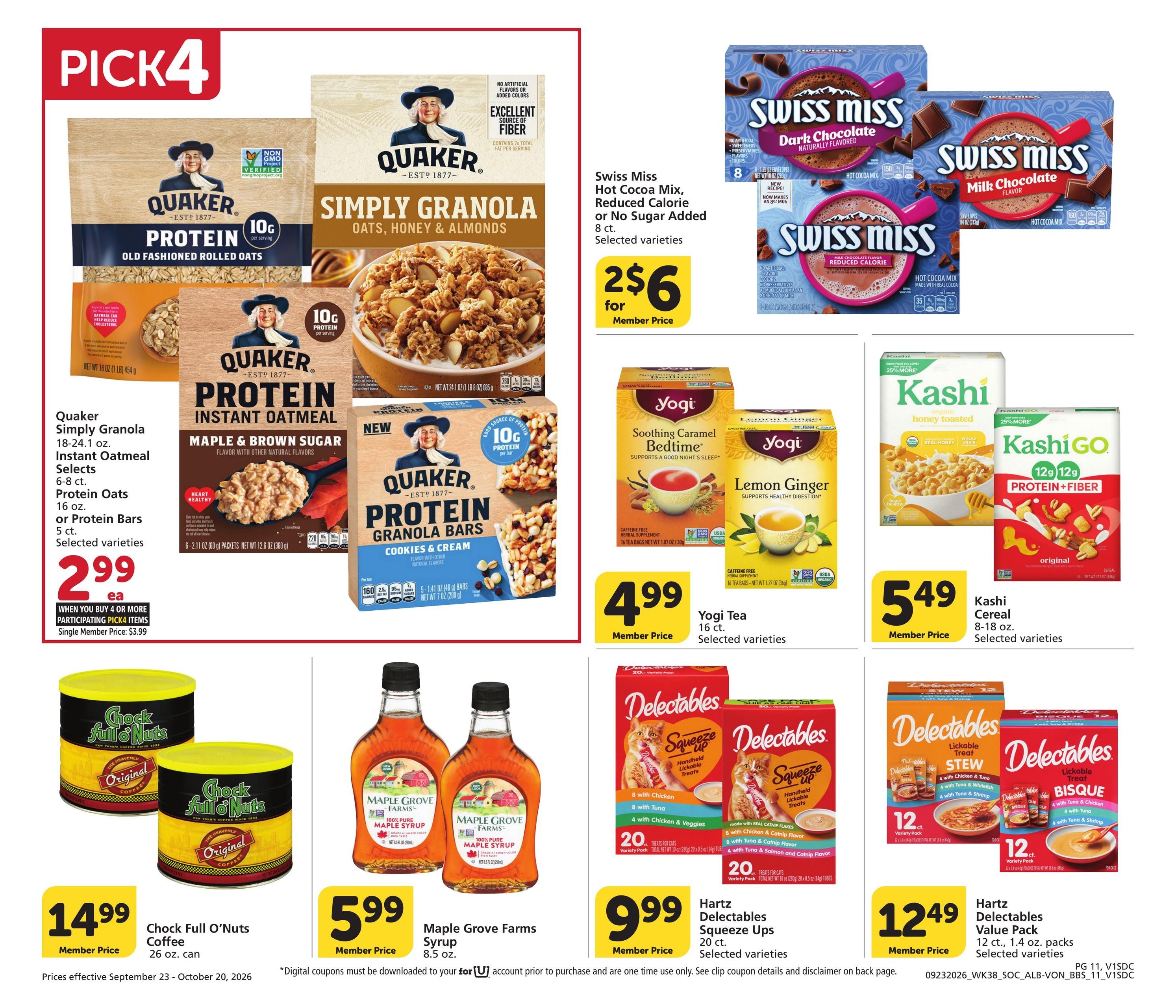 Vons (San Diego Area, CA) Big Book of Savings Weekly Ad September 23 - October 20, 2026