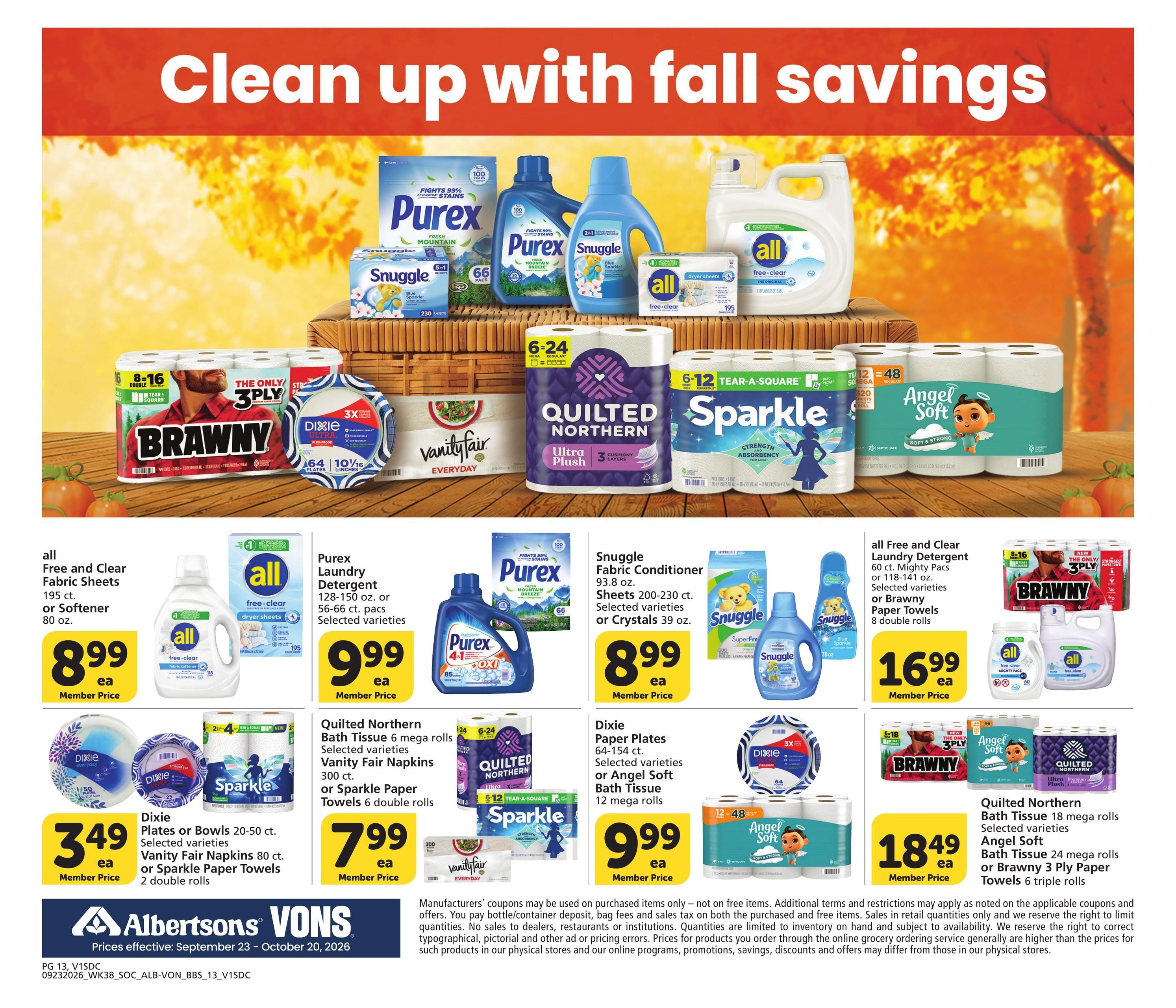 Vons (San Diego Area, CA) Big Book of Savings Weekly Ad September 23 - October 20, 2026