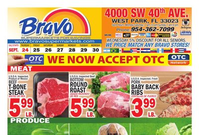 Bravo Supermarket (Hollywood Area, FL) Bravo Florida Weekly Weekly Ad September 24 - 30, 2026