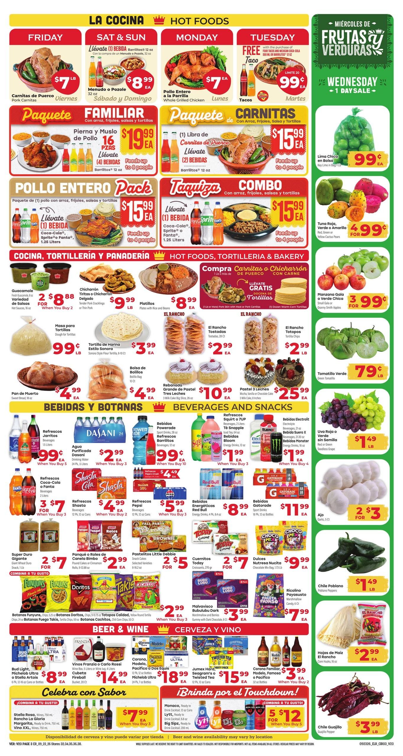 El Rancho Supermercado (Conroe Area, TX) Weekly Ad September 23 - 29, 2026