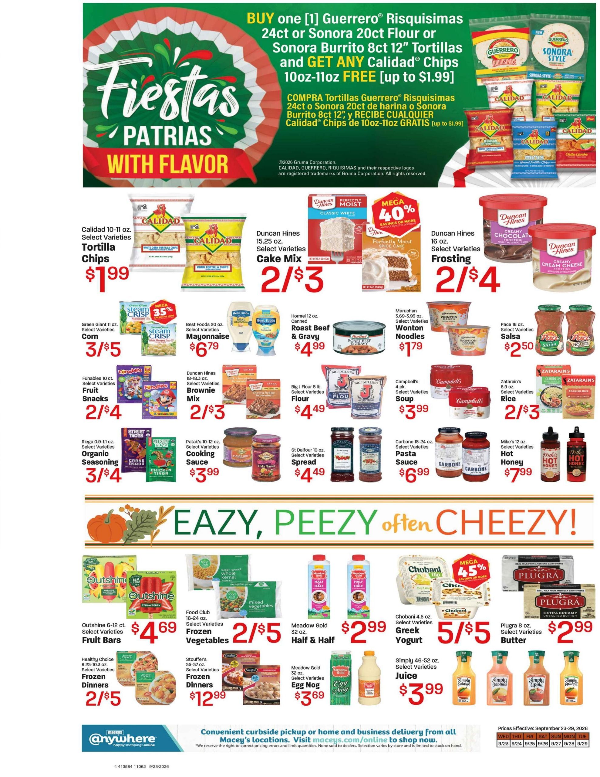 Maceys (West Jordan-West Valley City Area, UT) Weekly Ad September 23 - 29, 2026