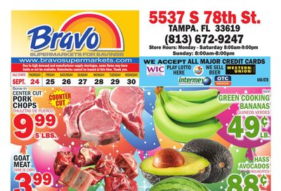 Bravo Supermarket (Saint Petersburg-St. Petersburg Area, FL) Bravo Florida Weekly Weekly Ad September 24 - 30, 2026