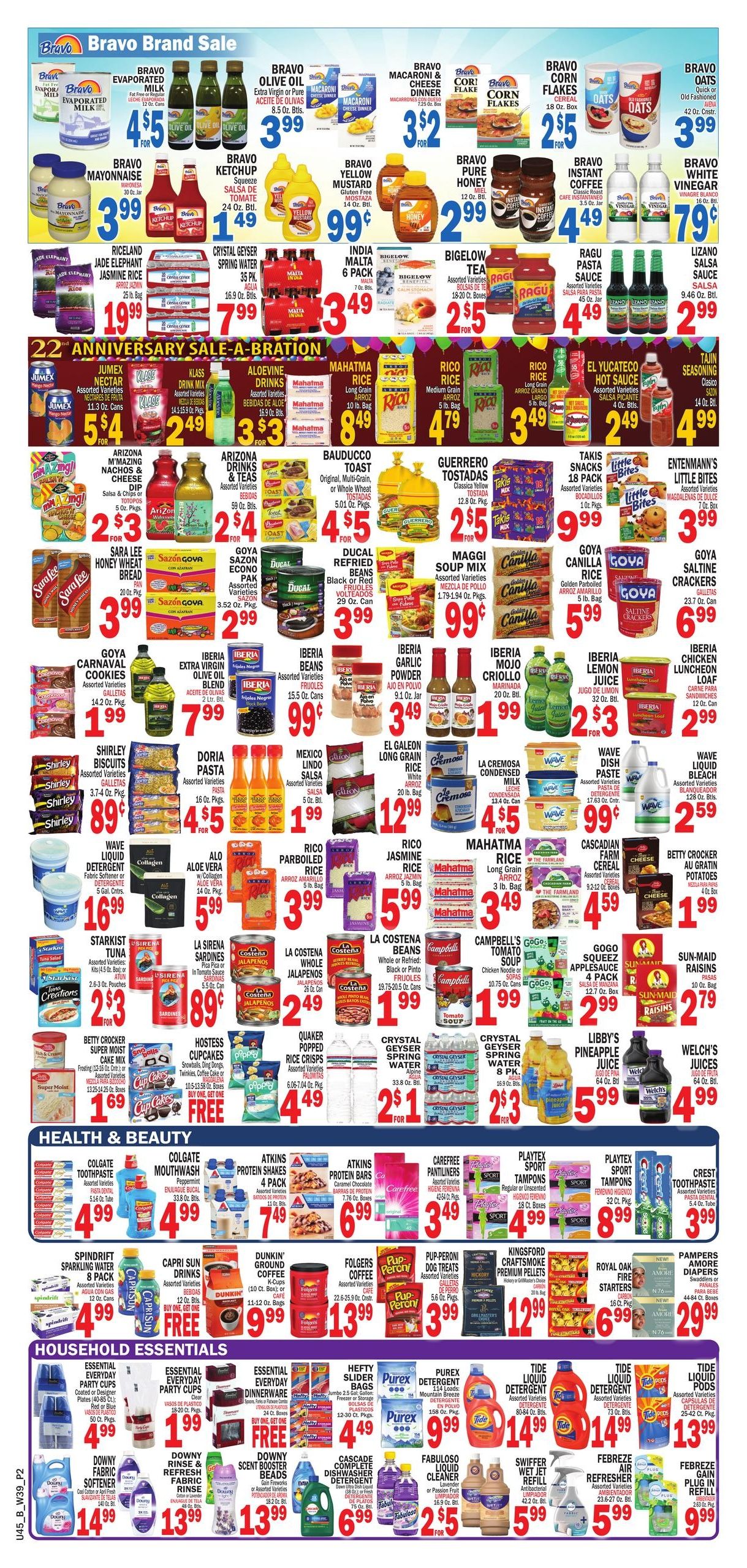Bravo Supermarket (Saint Petersburg-St. Petersburg Area, FL) Bravo Florida Weekly Weekly Ad September 24 - 30, 2026