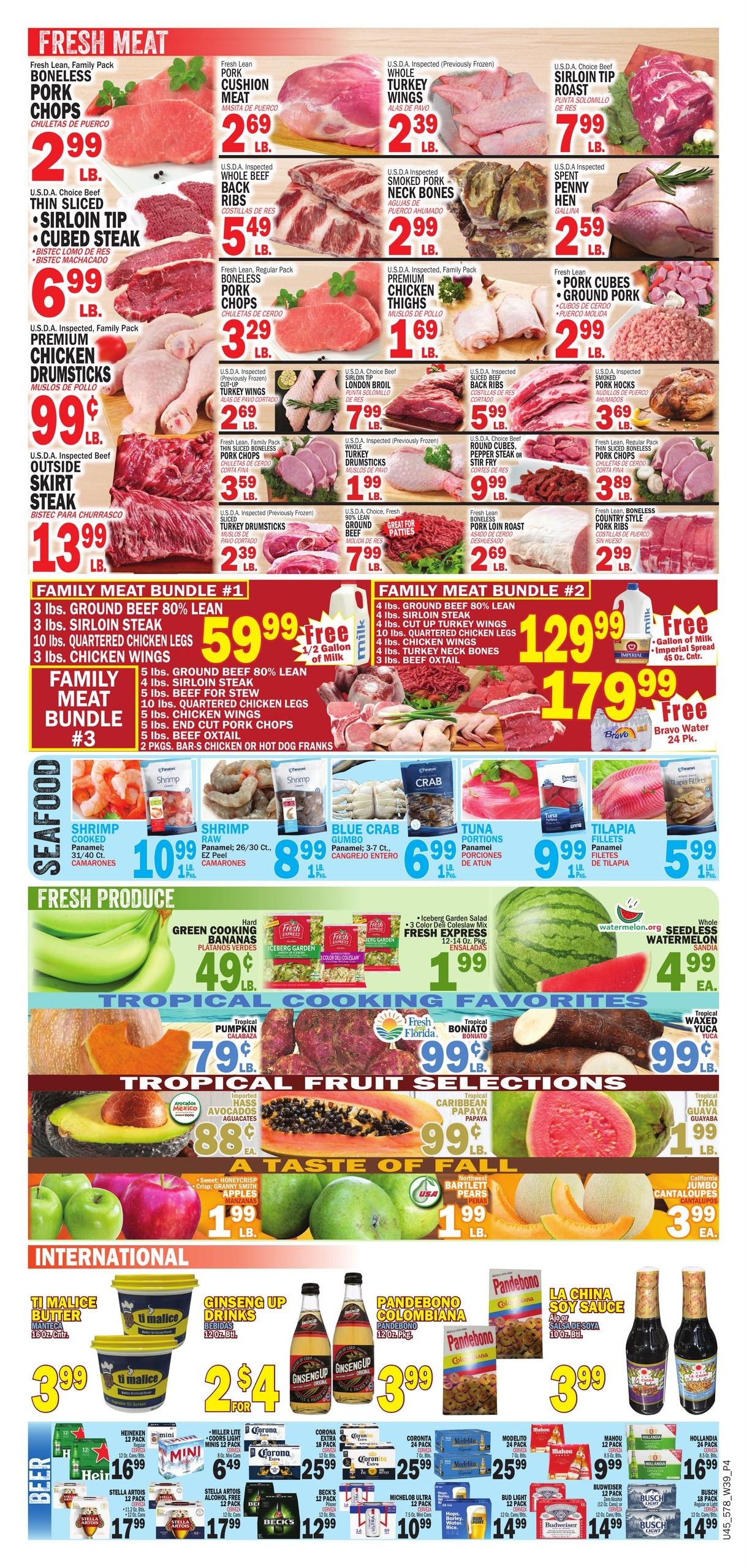 Bravo Supermarket (Saint Petersburg-St. Petersburg Area, FL) Bravo Florida Weekly Weekly Ad September 24 - 30, 2026