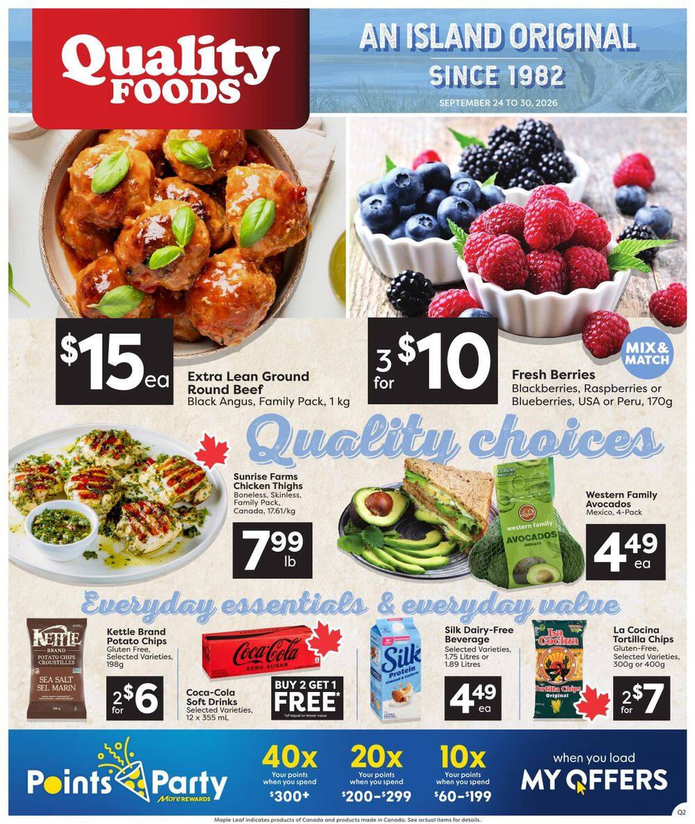 Quality Foods Flyer September 24 to 30