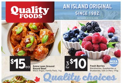 Quality Foods Flyer September 24 to 30