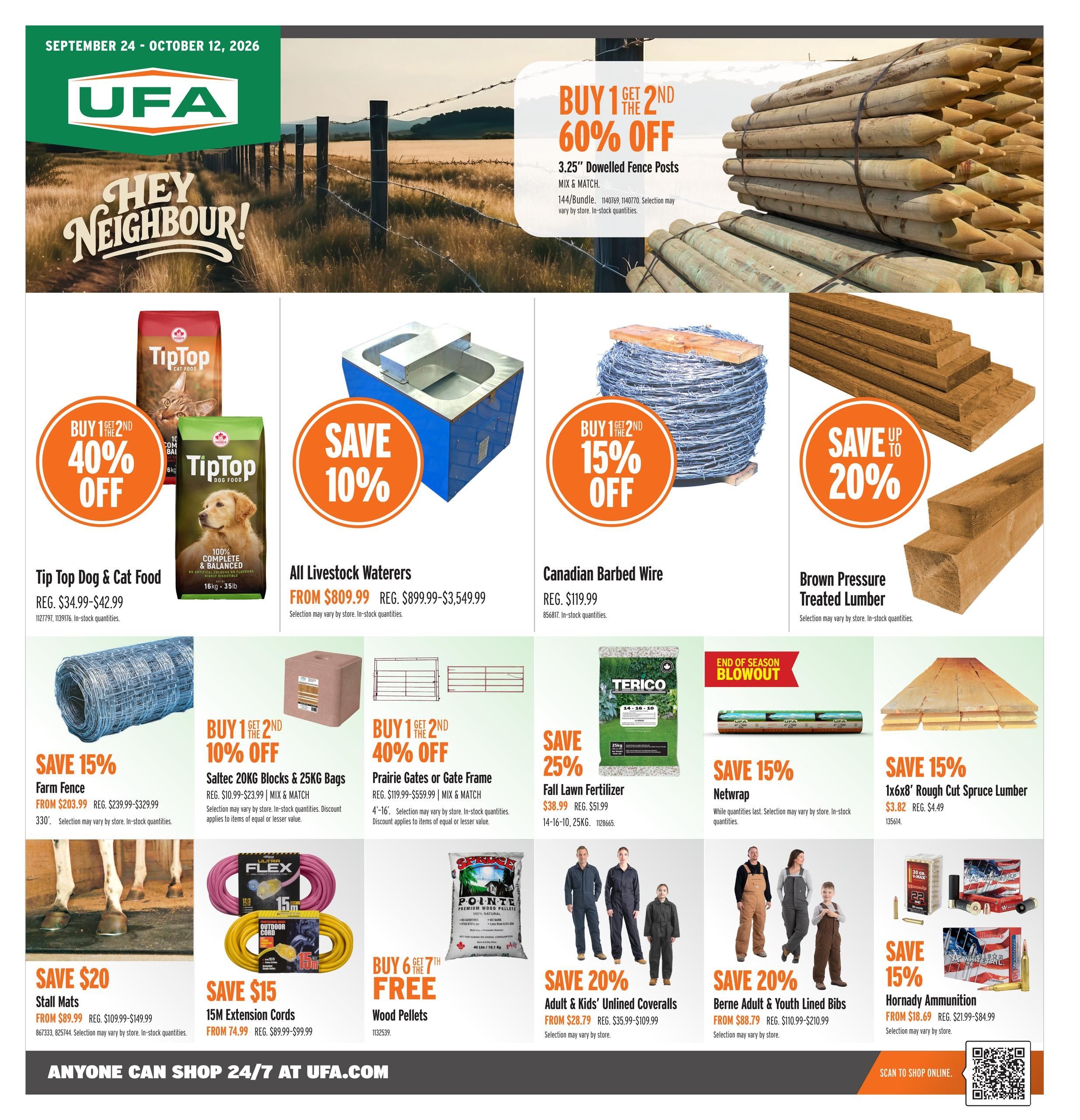 UFA Co-operative Limited Flyer September 24 to October 12