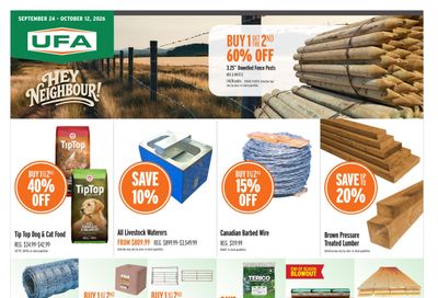 UFA Co-operative Limited Flyer September 24 to October 12