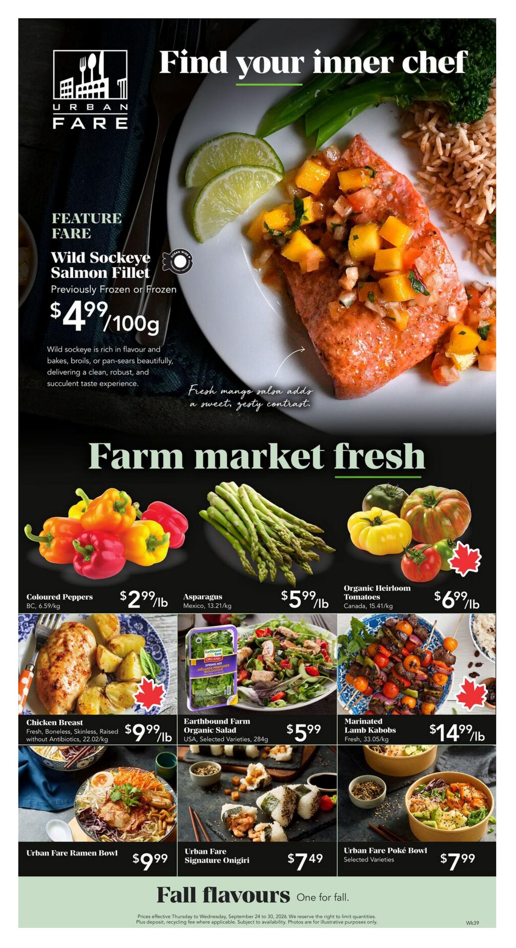 Urban Fare Flyer September 24 to 30