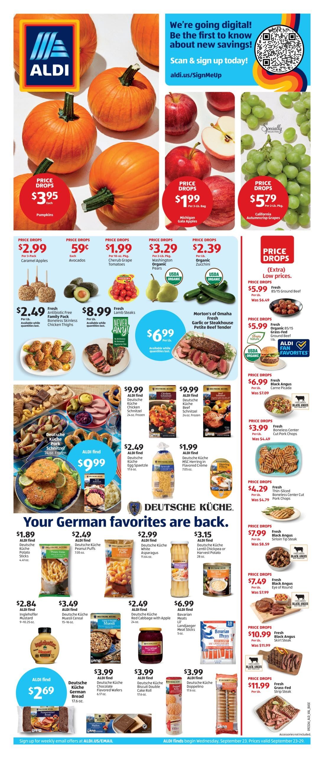 ALDI (Hammond-South Bend Area, IN) Weekly Ad September 23 - 29, 2026