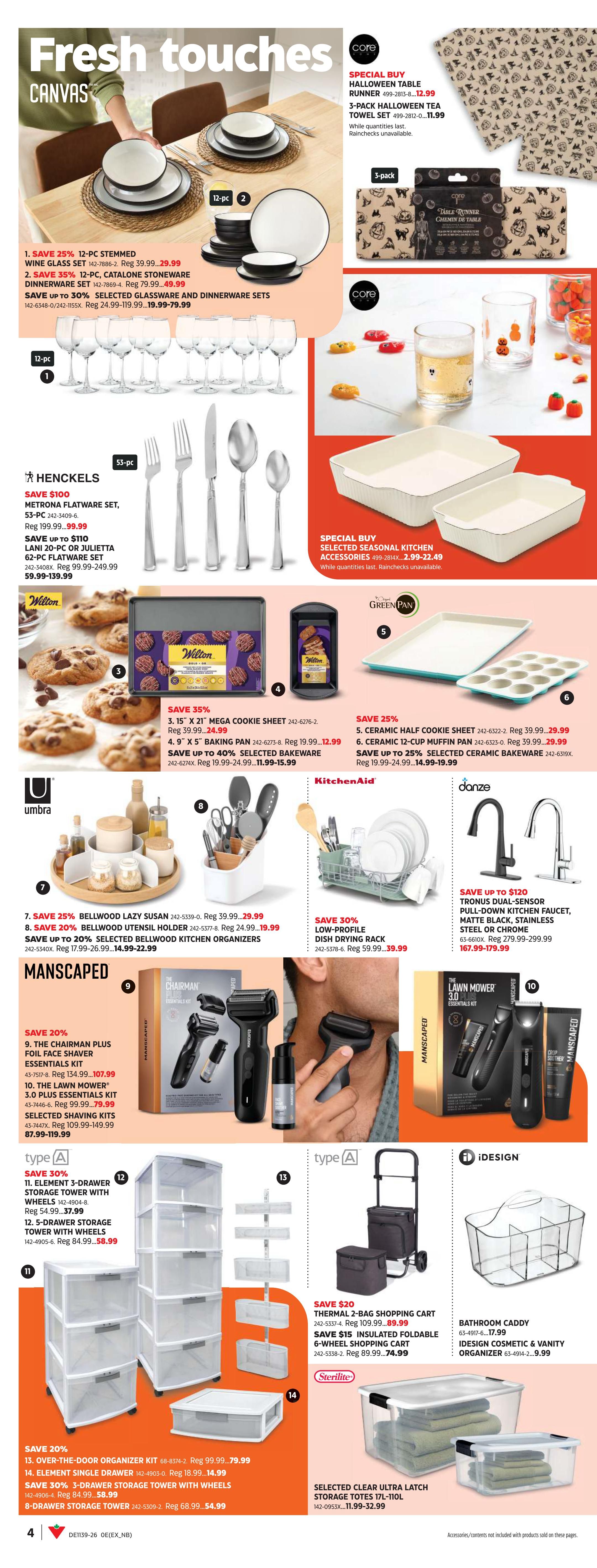 Canadian Tire Fall Inspirations Flyer September 25 to October 15