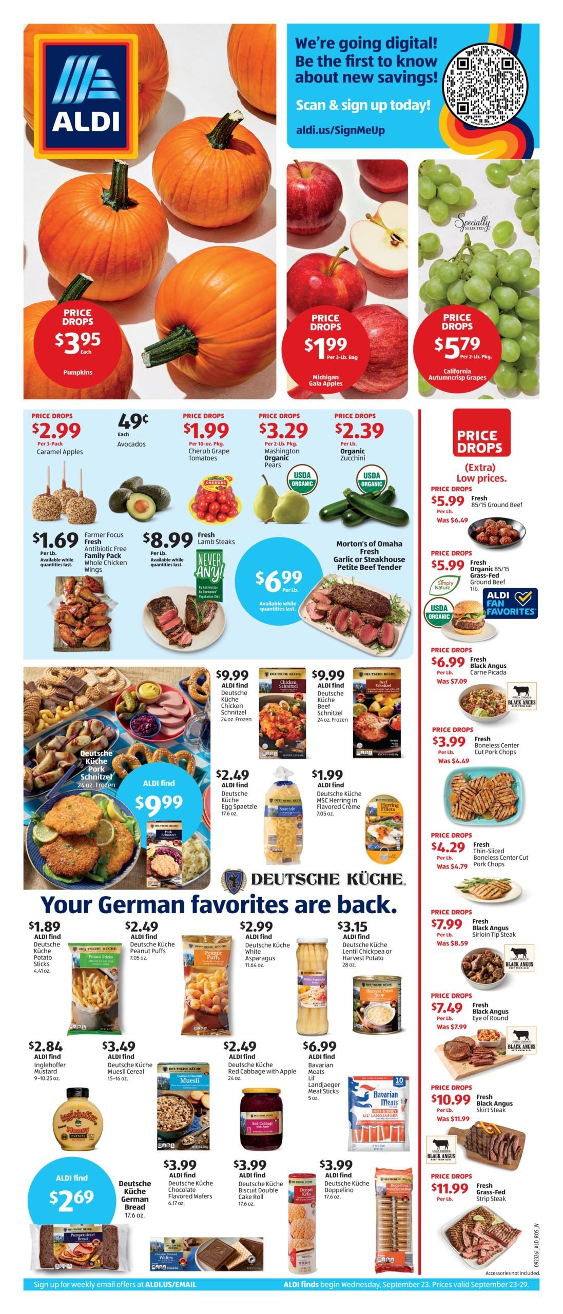 ALDI (Houston Area, TX) Weekly Ad September 23 - 29, 2026